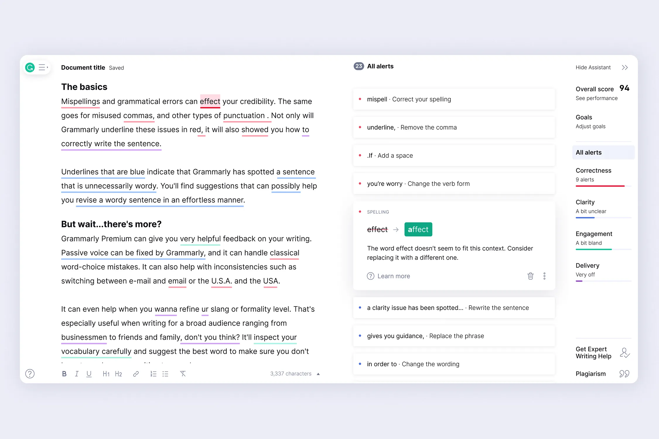 Grammarly Editor