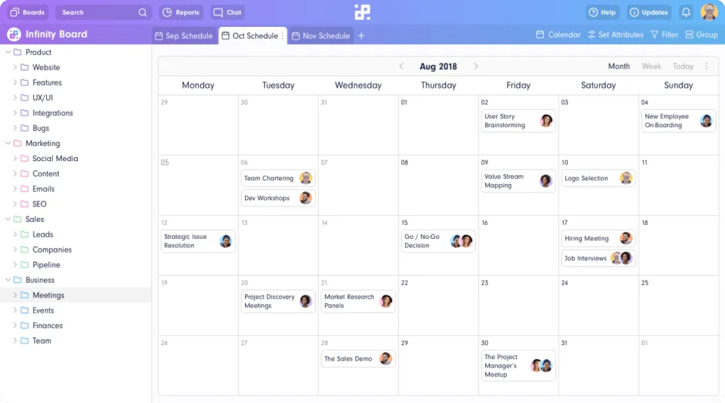 Calendar View