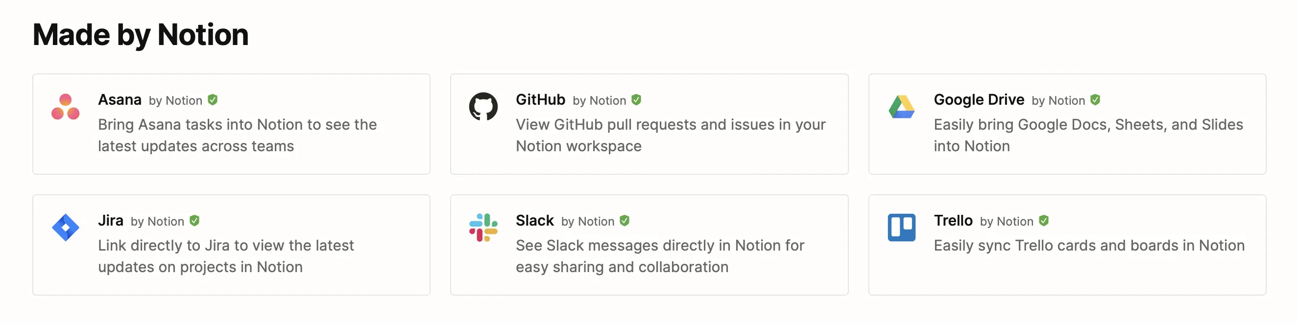 Notion Integrations