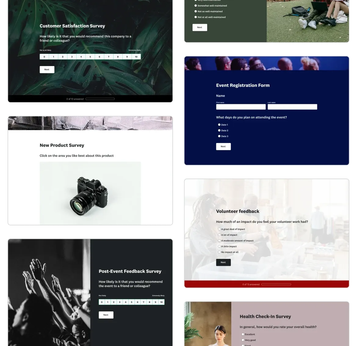 Templates SurveyMonkey