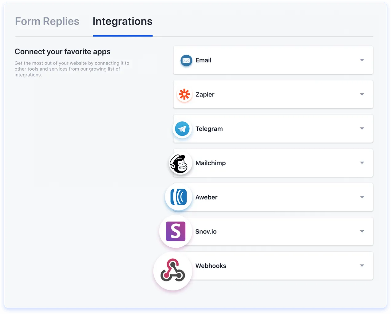 Weblium Integrations