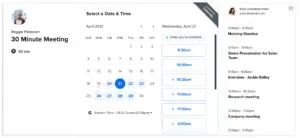 Calendly schedule app dashboard