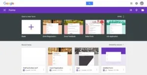 Google Forms Templates 