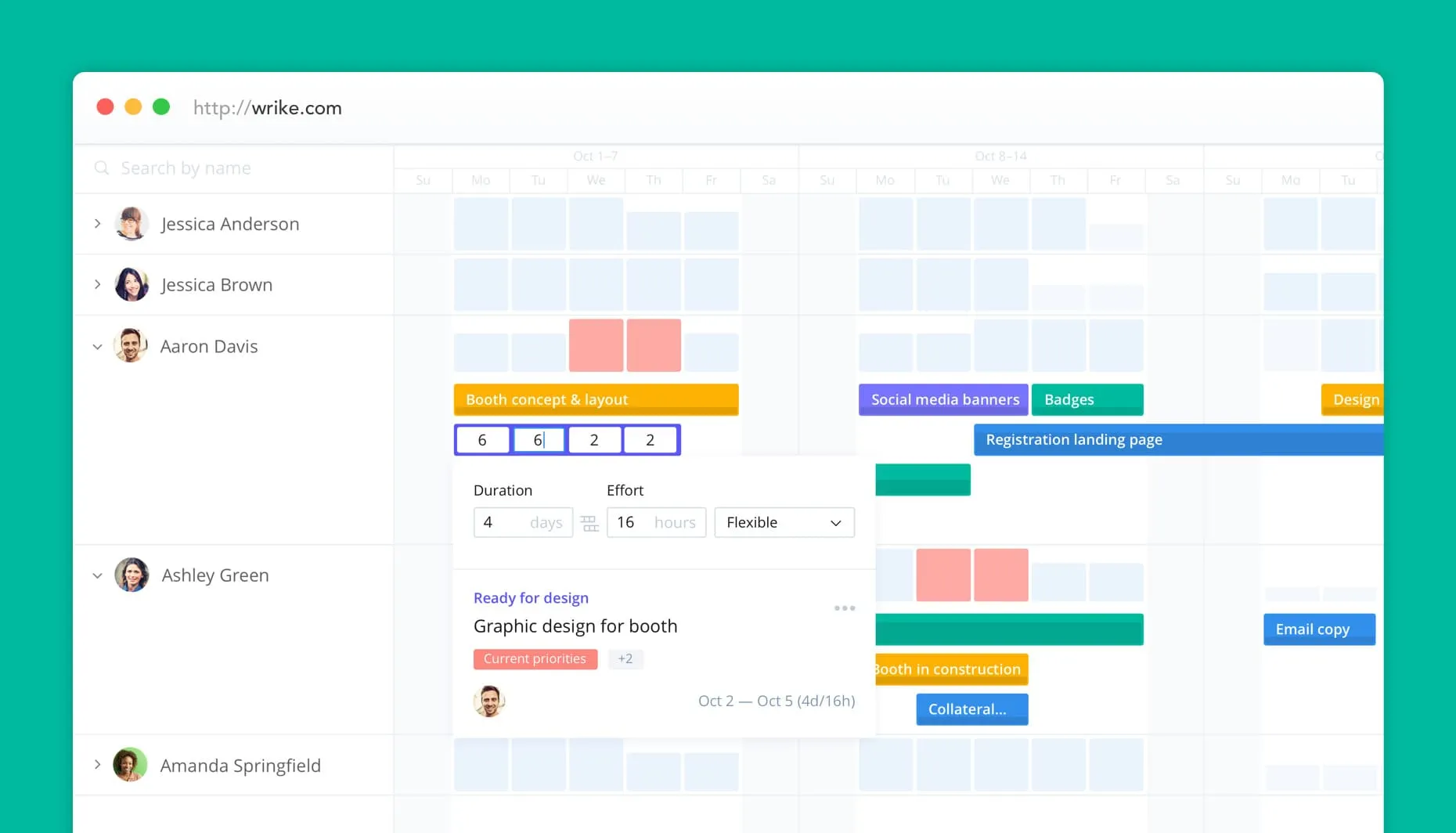 Wrike dashboard project management software Tekpon