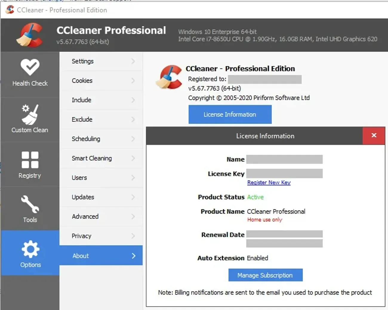 CCleaner Repair Tools