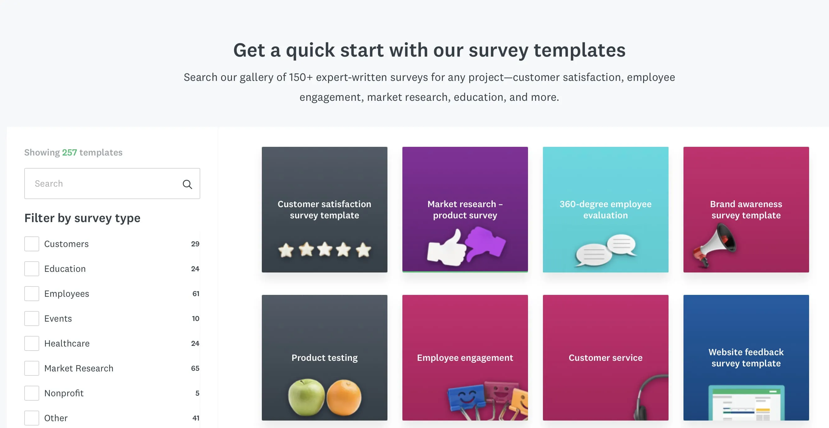 SurveyMonkey Templates