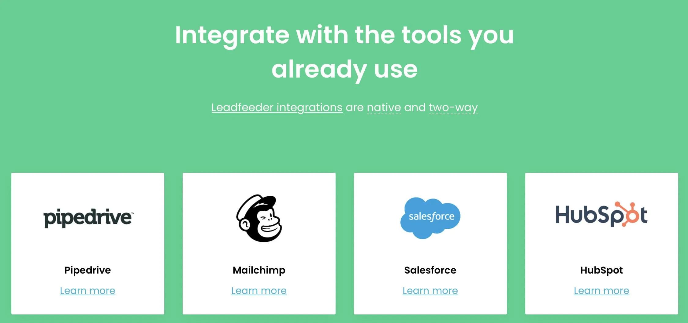 Leadfeeder Integrations