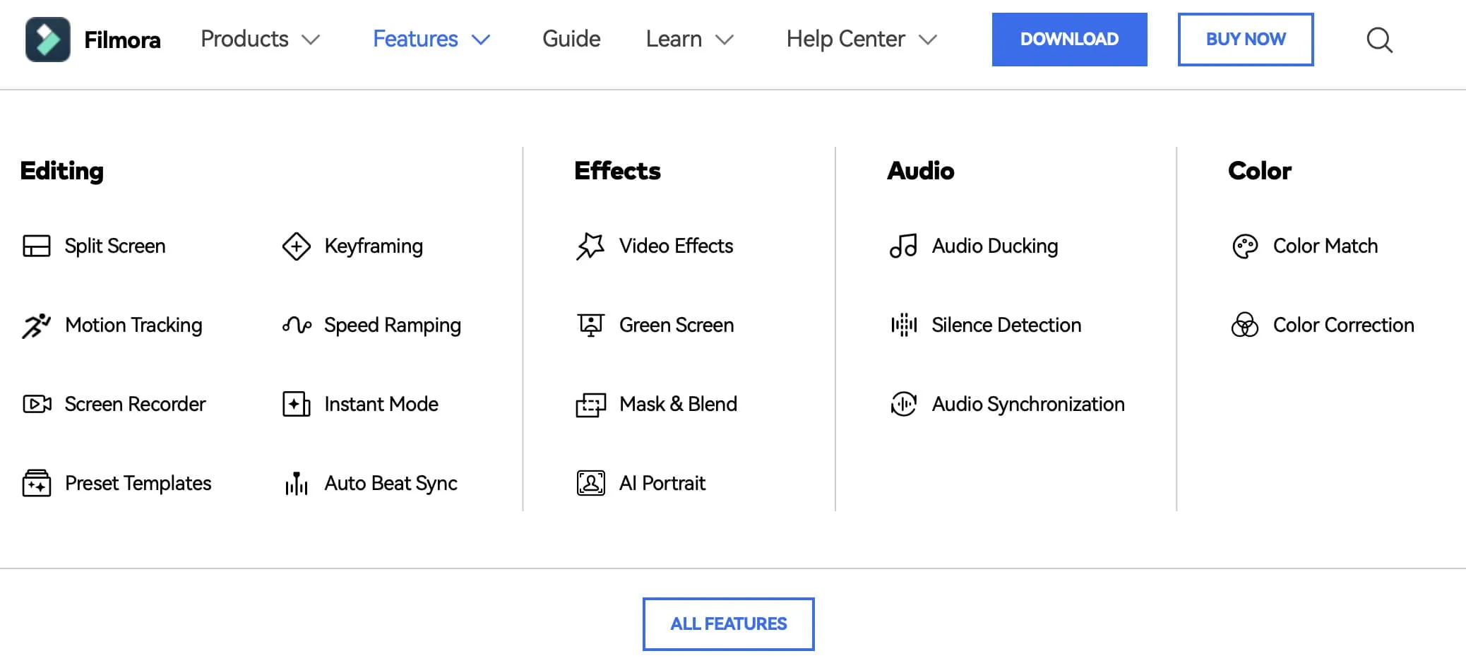 Filmora Features