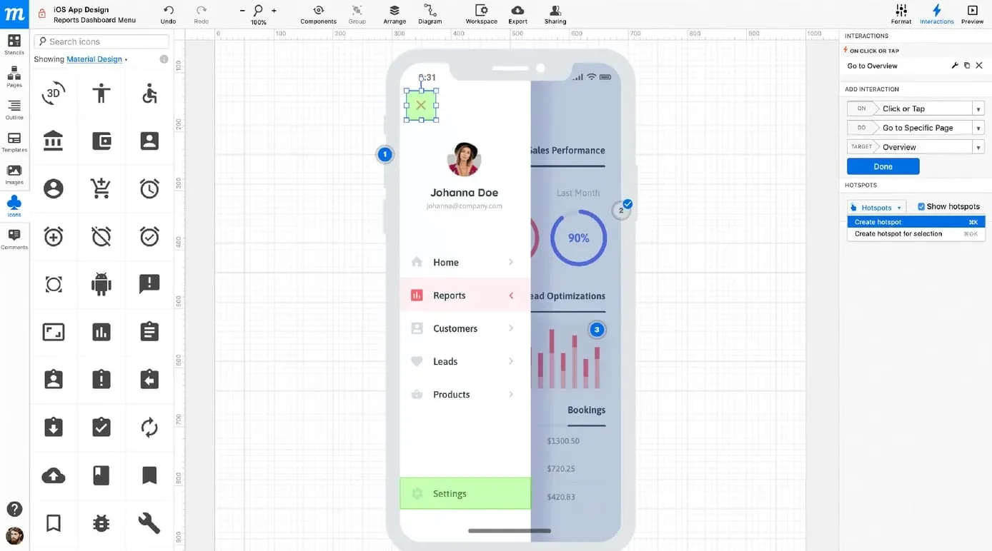 Moqups Prototype