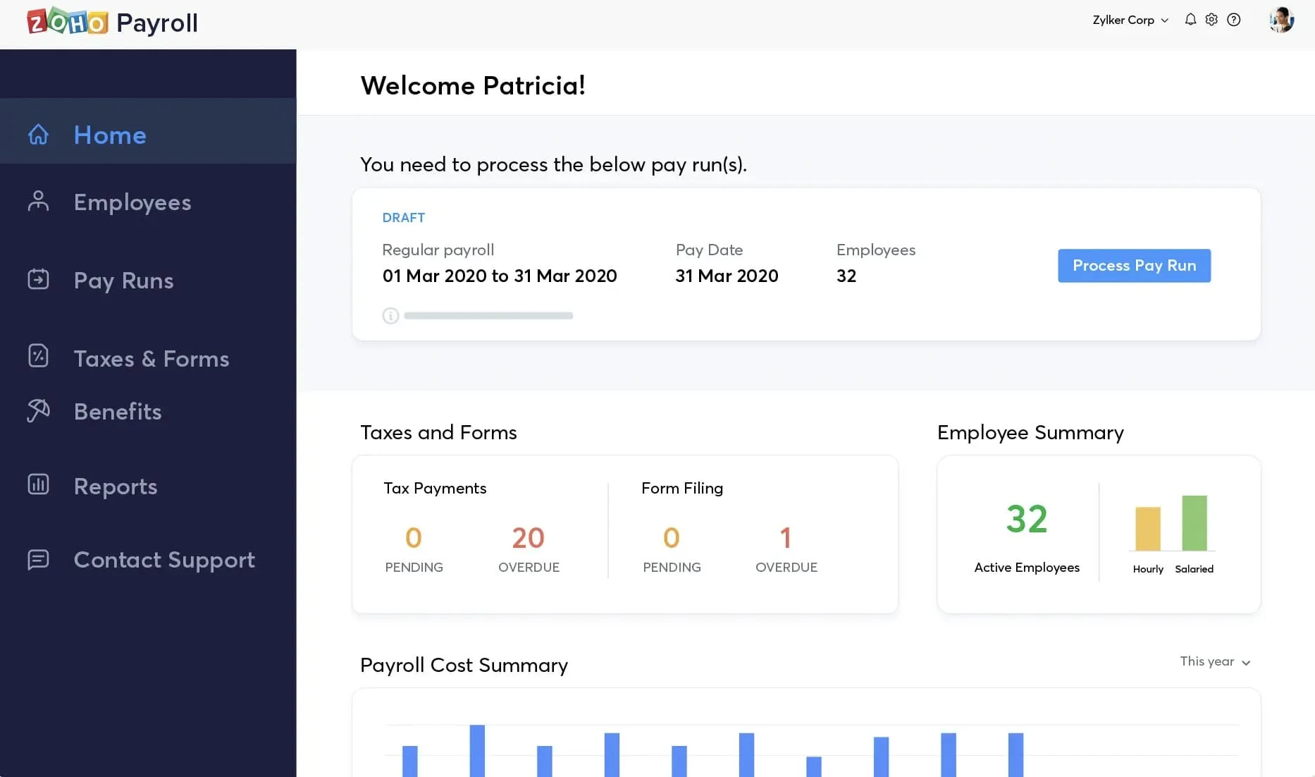 Zoho Payroll