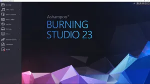 Burning Studio 23 dashboard