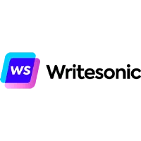 Writesonic Logo - software reviews, insights, podcasts, and coupons on Tekpon