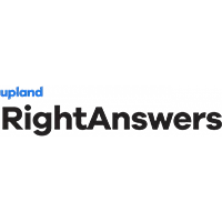 Upland RightAnswers Logo - Software reviews, insights, podcasts, and coupons on Tekpon