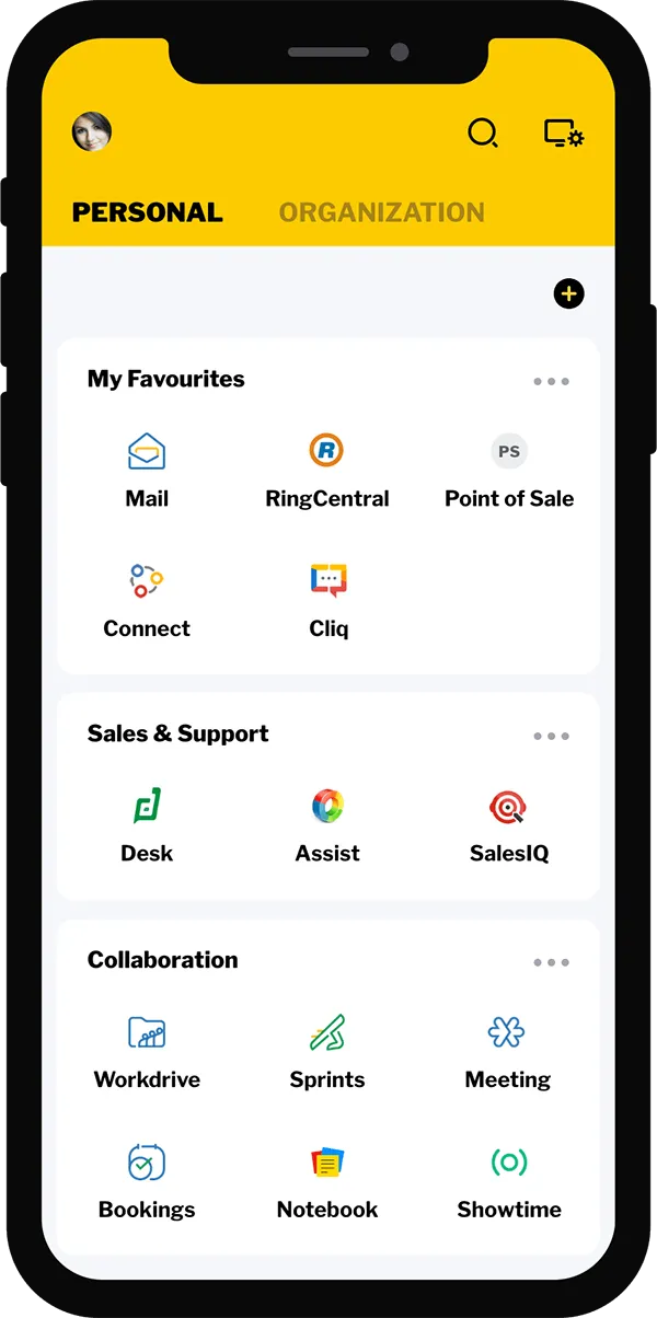 Zoho mobile apps