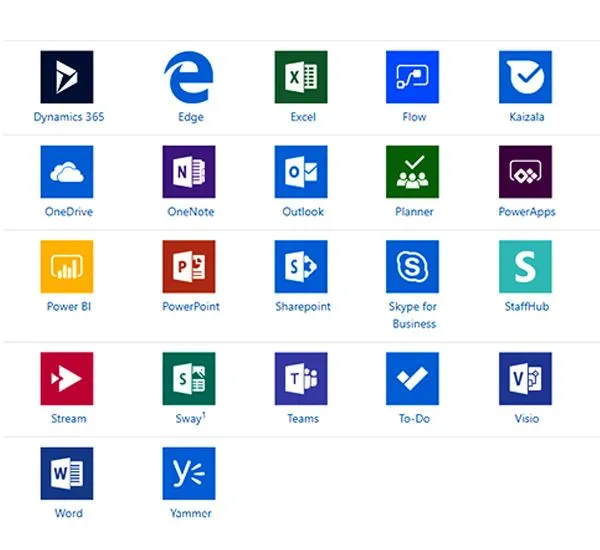 Microsoft mobile applications