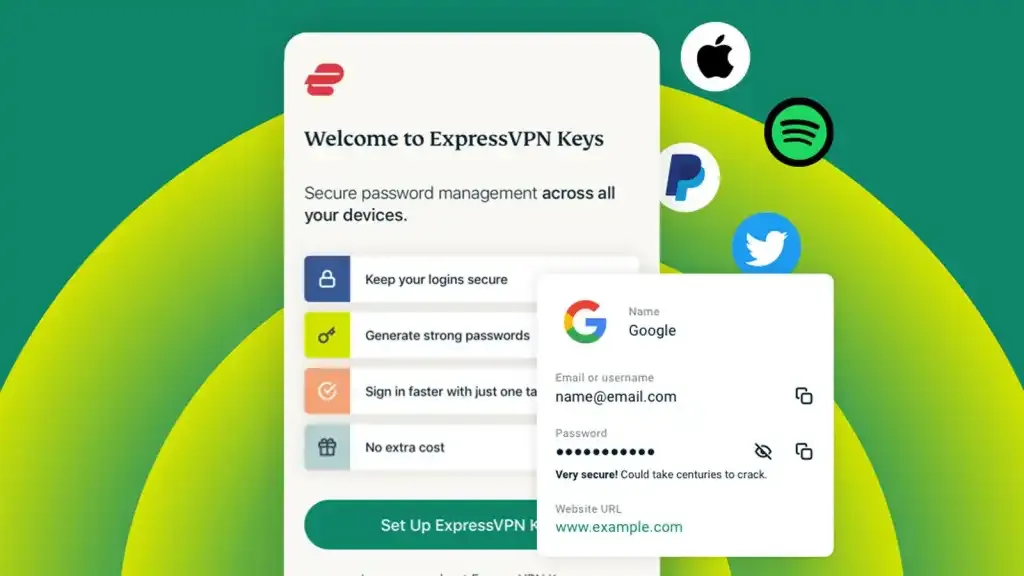 ExpressVPN Keys - password manager