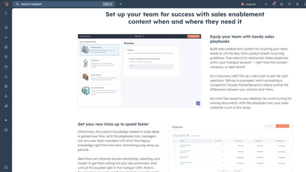 HubSpot dashboard