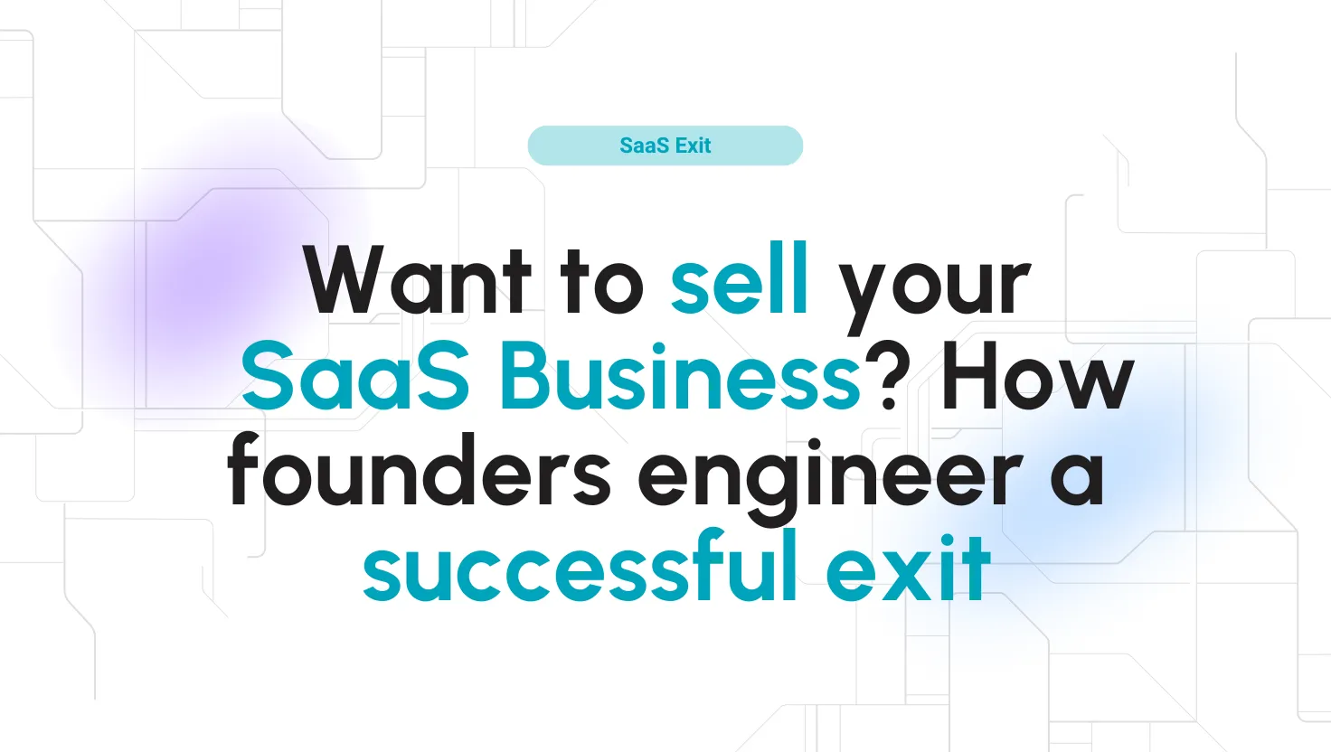 Sell your SaaS business
