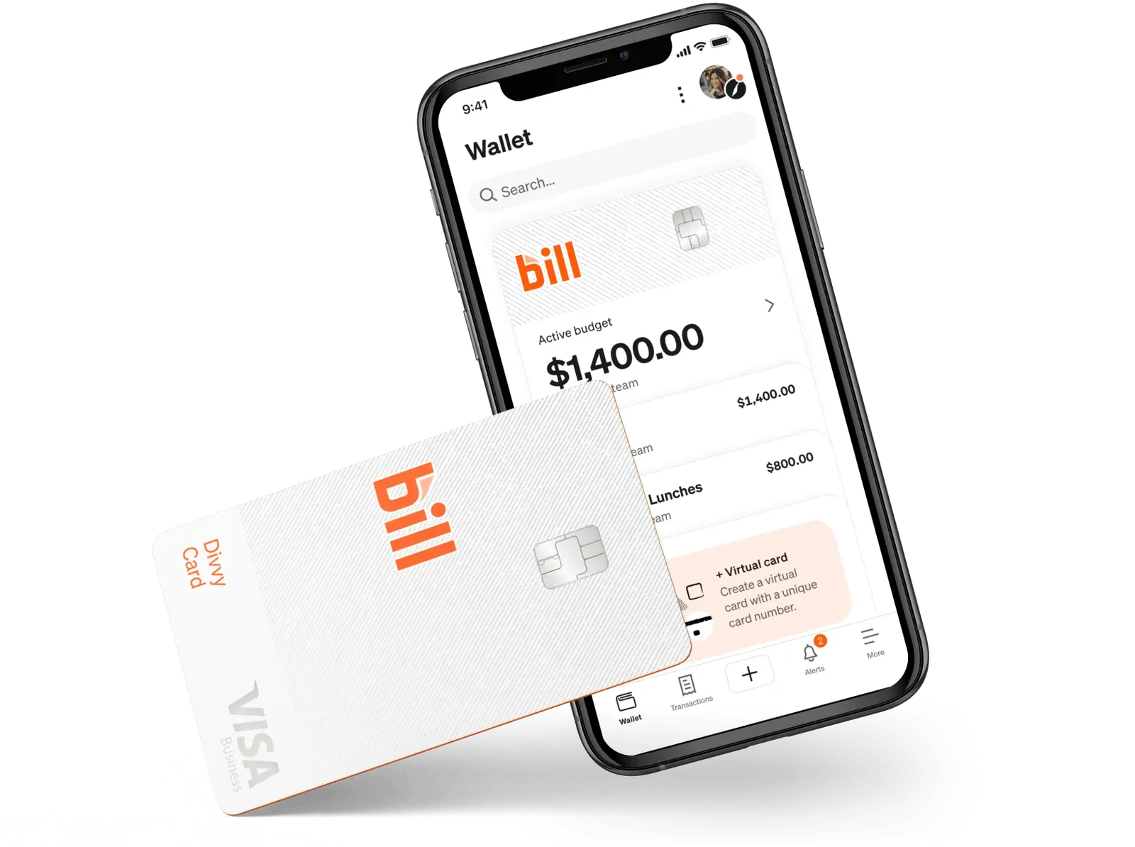 BILL credit card