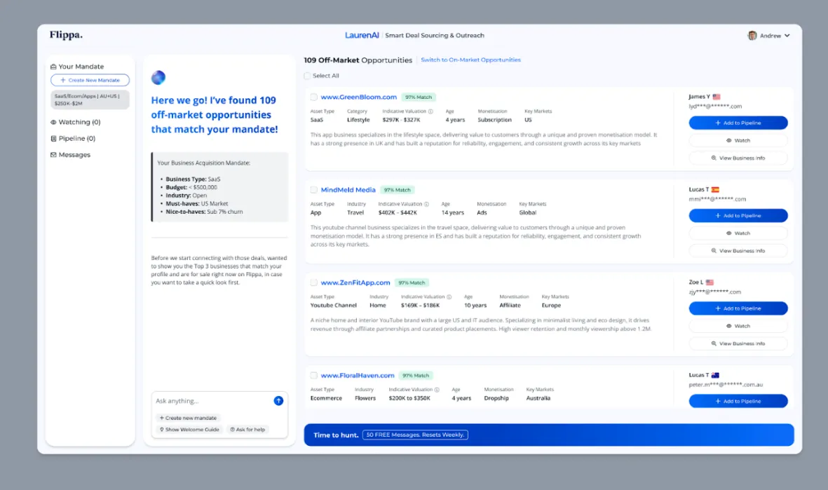 LaurenAI from Flippa